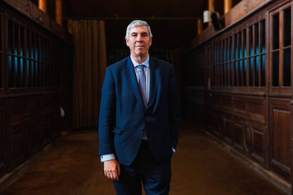 José Vicente de los Mozos, consejero delegado de Indra, este martes en Chantilly (Francia), durante la celebración del foro World in Progress.