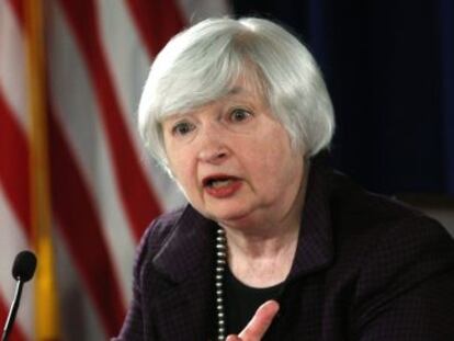 La presdente de la Fed, Janet Yellen.