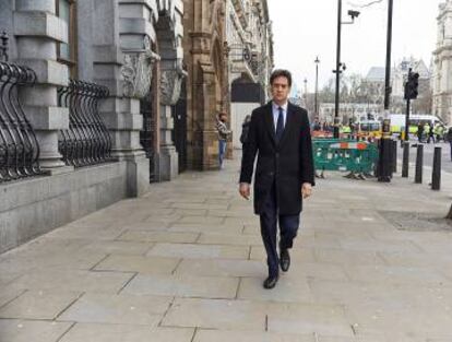 El británico Ed Miliband, prometedor líder laborista, que no pasó de eso.