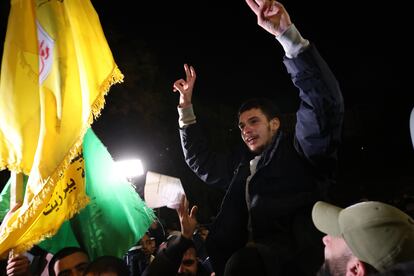 A Palestinian prisoner released by Israel is greeted as a hero in Ramallah, West Bank