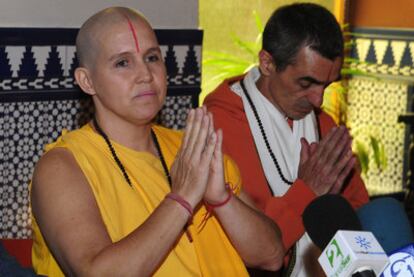 Tara Shakti Chaitanya (left) and Shiva Shankara Dharma, two of the leaders of the Granada community accused of illicit association.