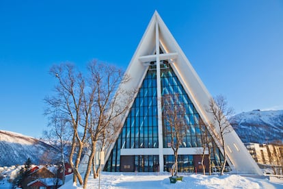 La catedral ártica de Tromso, en Noruega.