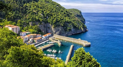 El puerto de Elantxobe, en Bizkaia.