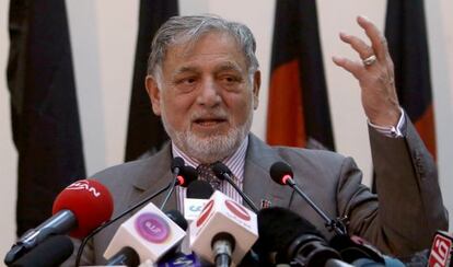 El presidente de la Comisi&oacute;n Electoral afgana, Ahmad Nuristani.