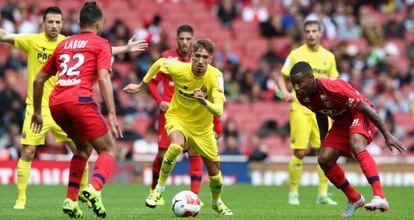 Samu Castillejo, en un partido de pretemporada.