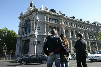 Fachada de la sede del Banco de Espa&ntilde;a