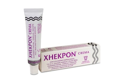 La crema hidratante Xhekpon Crema Cuidado Facial Cuello y Escote está formulada con colágeno para revitalizar la piel de cara, cuello y escote (los grandes olvidados). A la venta en Welnia.