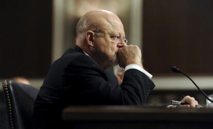 James Cappler, responsable de la Inteligencia estadounidense, en una comparecencia ante el Senado para informar de la situación en Libia.
