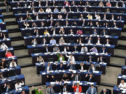 Parlamento europeo en una sesión en Estrasburgo, el pasado miércoles.