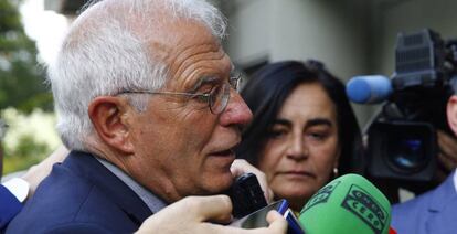 Josep Borrell, el pasado lunes en un acto de la UNED.