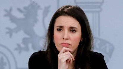 La ministra de Igualdad, Irene Montero.