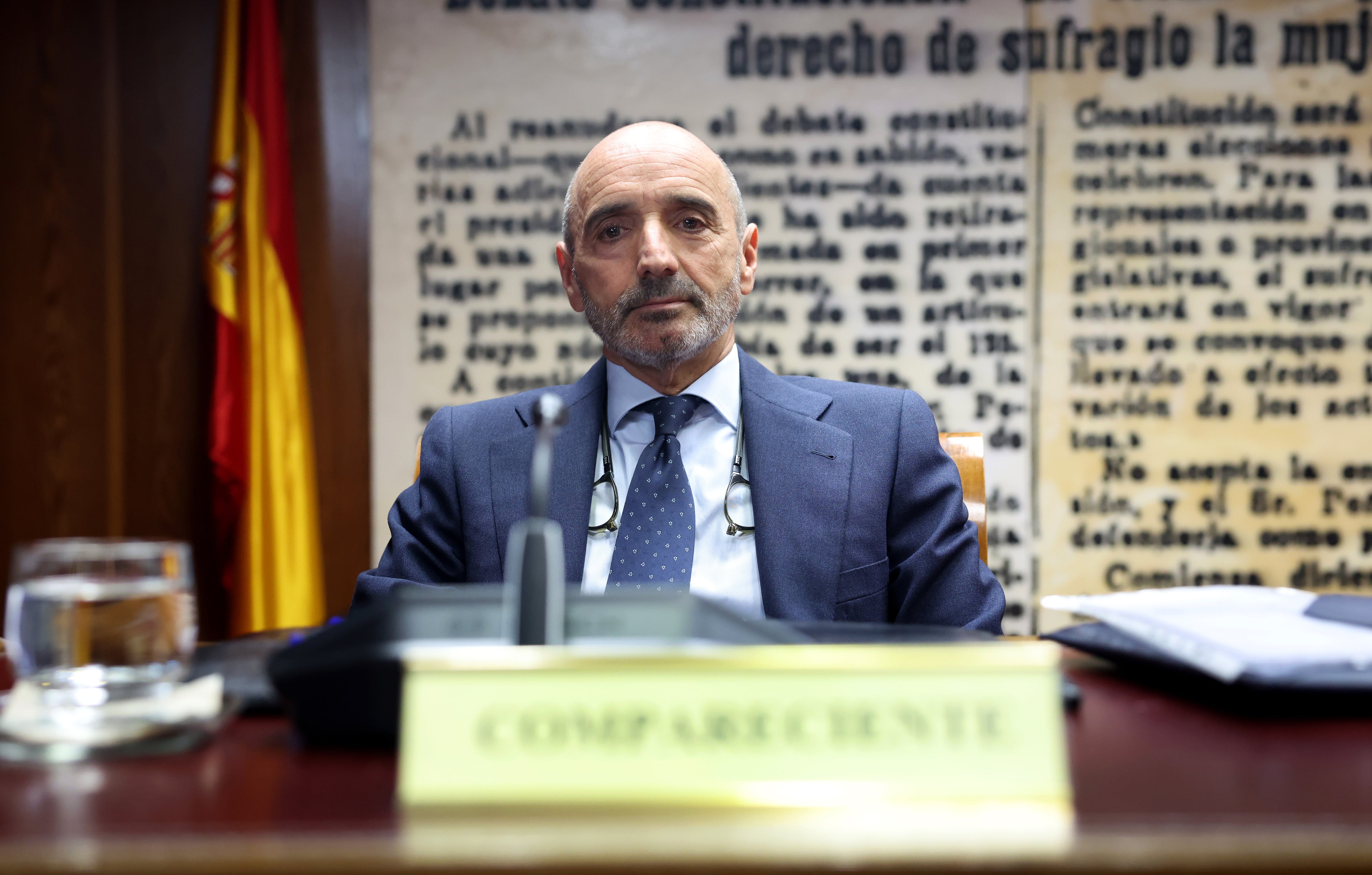 El empresario Julio Martínez, en su comparecencia ante la Comisión de Investigación del caso Koldo en el Senado, en abril.