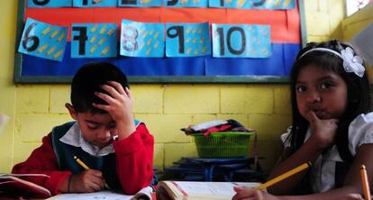 Un 94% de los niños de la región van a la escuela.