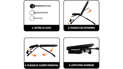 banco para hacer ejercicio sobre fondo blanco.
