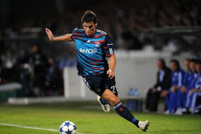 Gourcuff, en un encuentro de la <i>Champions.</i>