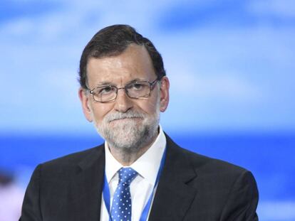 Mariano Rajoy, ayer durante el congreso del Partido Popular. 