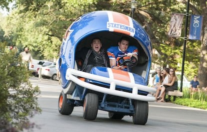 Jonah Hill y Channing Tatum en un momento de 'Infiltrados en la universidad'.