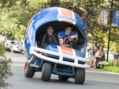 Jonah Hill y Channing Tatum en un momento de 'Infiltrados en la universidad'.