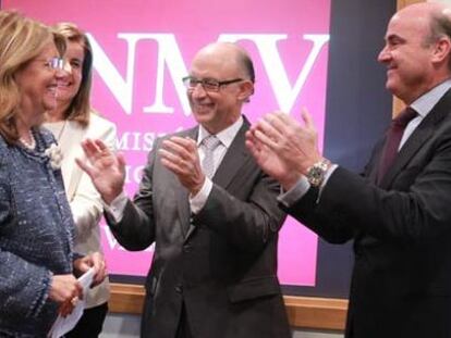 Elvira Rodríguez durante su posesión al frente de la CNMV