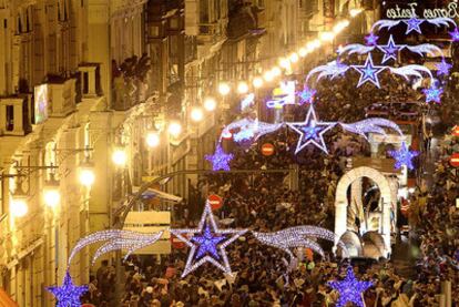 Cabalgata de los Reyes Magos, ayer en Valencia.