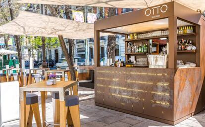 Terraza Otto, en pleno Paseo de la Castellana de Madrid.