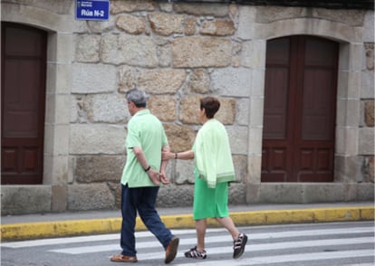 Calle número 2 de Moraña, denominada Primo de Rivera antes de la II República.