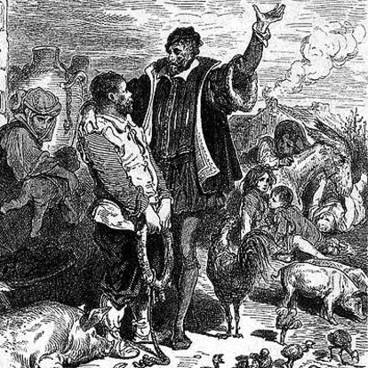 Dibujo de Doré en 'Don Quijote de la Mancha' (Alfaguara).