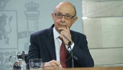 El ministre Cristóbal Montoro aquest divendres.