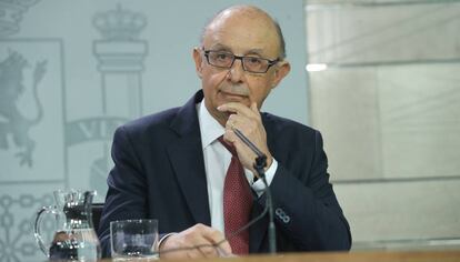 El ministre Crist&oacute;bal Montoro aquest divendres.