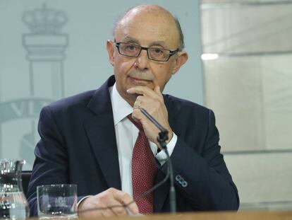 El ministre Crist&oacute;bal Montoro aquest divendres.