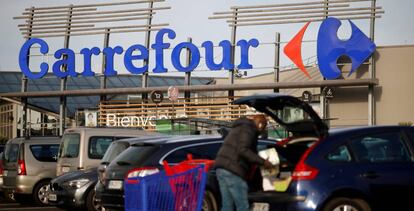 FILE PHOTO: Carrefour Hypermarket store in France