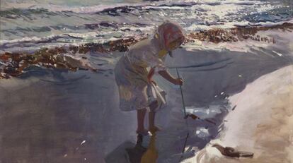 &#039;Buscando mariscos&#039;, una de las obras de Sorolla que subastar&aacute; Sotheby&#039;s.