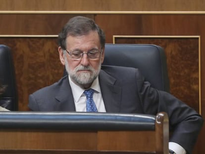 Mariano Rajoy en el Congreso de los Diputados.