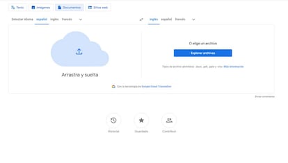 Uso del traductor de Google