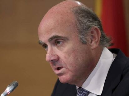 El ministro de Economía, Luis de Guindos.