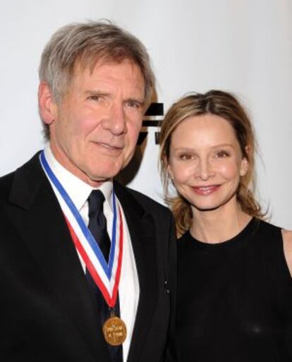 Harrison Ford con su esposa, Calista Flockhart