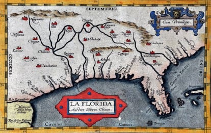 La Florida, en el 'Theatrum Orbis Terrarum' (1584), de Abraham Ortelius.