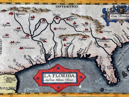 La Florida, en el 'Theatrum Orbis Terrarum' (1584), de Abraham Ortelius.