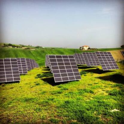 Parque fotovoltaico desarrollado por Ellomay en la localidad italiana de Marche.  