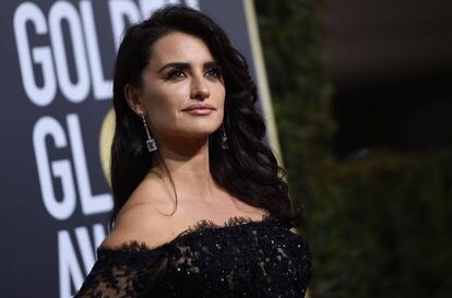 Penélope Cruz, el pasado 7 de enero en la gala de los Globos de Oro, en Beverly Hills.