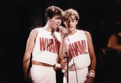 George Michael y Andrew Ridgeley en una actuación de 1983.