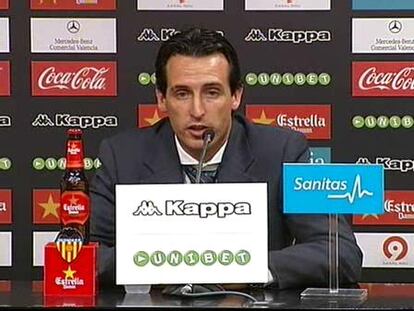 Unai Emery: "Llevamos el disgusto encima del empate"