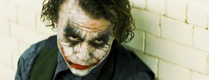 Heath Ledger como The Joker en &#039;El caballero oscuro&#039;