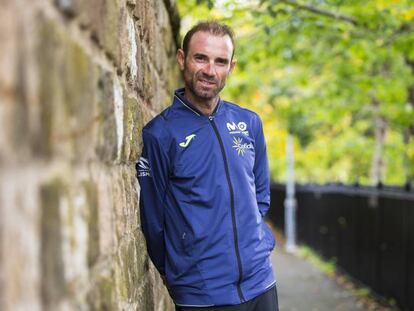 Alejandro Valverde, en Harrogate.