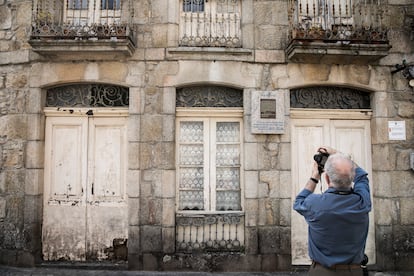 Balcones de la Casa del Cantillo, en la plaza de San Amaro.