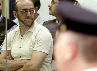 El jefe de la célula española de Al Qaeda, Abu Dahdah, durante el juicio celebrado contra él en 2005.