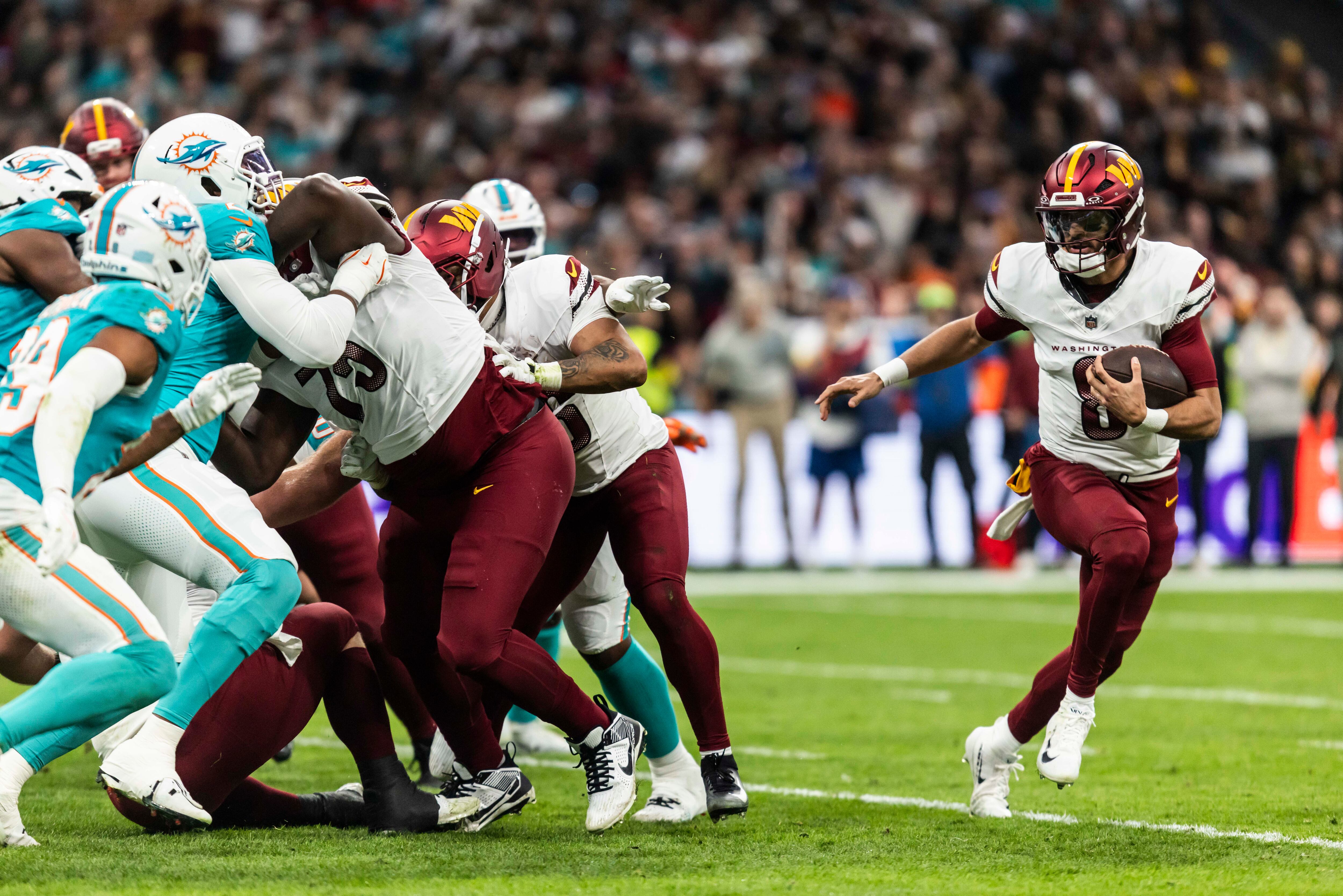 Los Dolphins se llevan en la prórroga el ‘thriller’ del Bernabéu en el estreno de la NFL en España