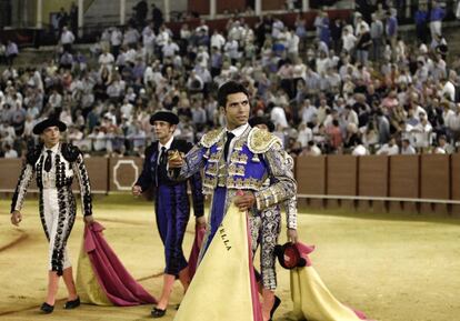 Kevin de Luis, uno de los debutantes, en la Maestranza, el pasado año.