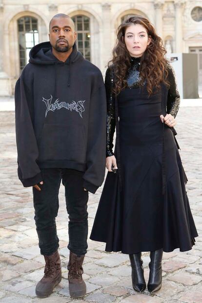 Kanye West y Lorde, entre los invitados al desfile de Dior.