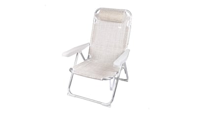 Con protección antivuelco, esta silla de playa está disponible en varios colores. AKTIVE.